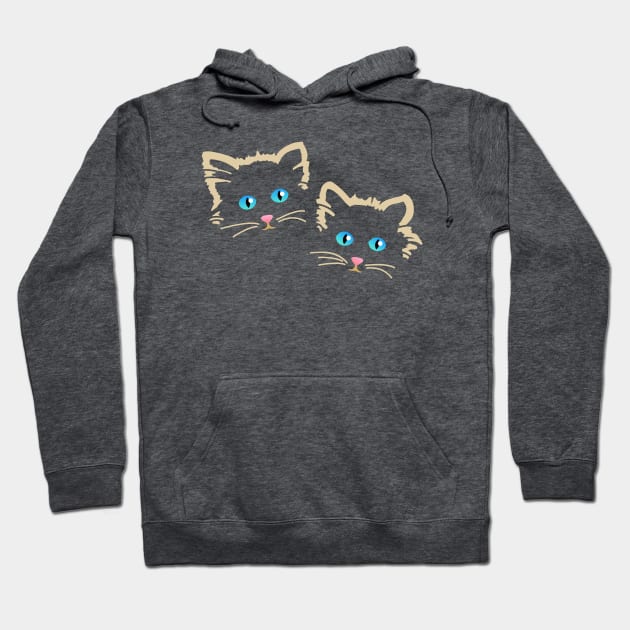 Kitten faces Hoodie by CheezeDealer